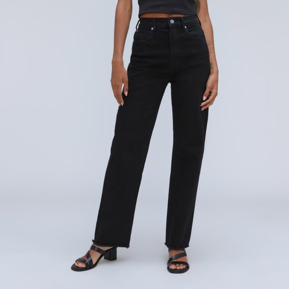 Everlane Denim - NWT Everlane The Way High Rise Straight Leg Jean in Coal Size 28